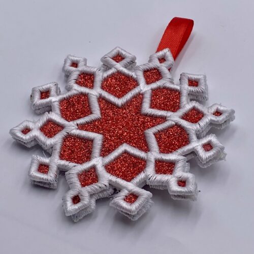 Puff Stuff Ornament Snowflake 6B