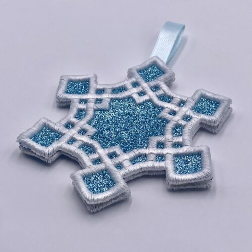 Puff Stuff Ornament Snowflake 8B