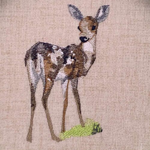 fawn embroidery design