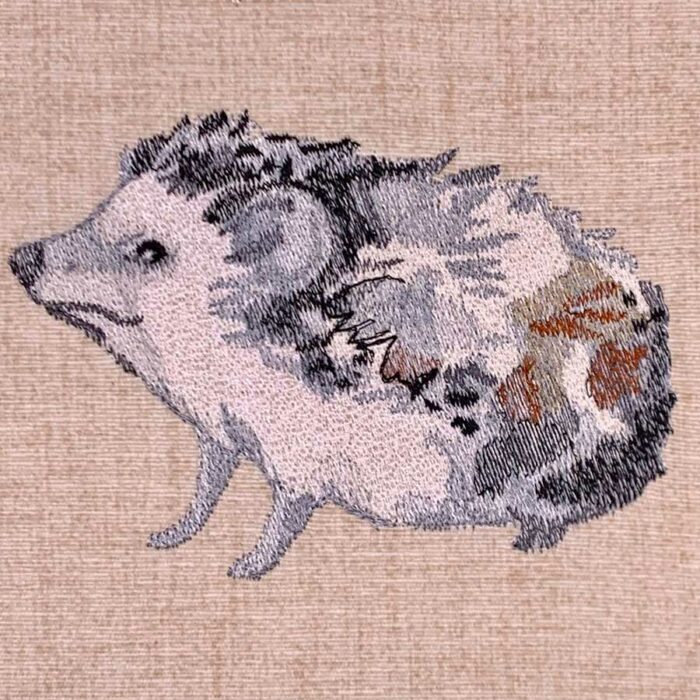 hedgehog embroidery design