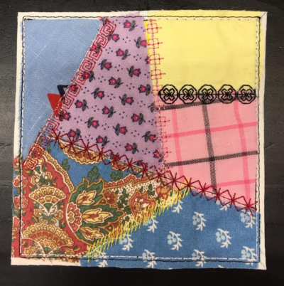 crazy quilt square