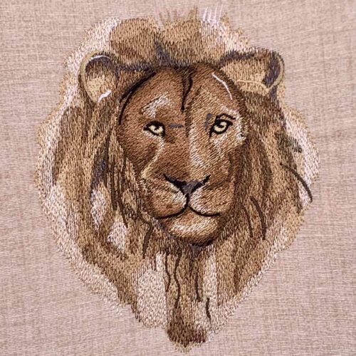 African Animals Lion embroidery design