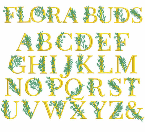 Flora Buds Mono 60 mm ESA Font