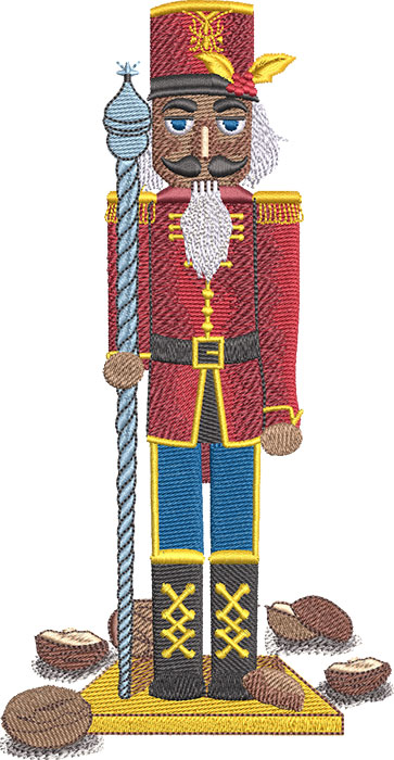 Nutcracker embroidery design