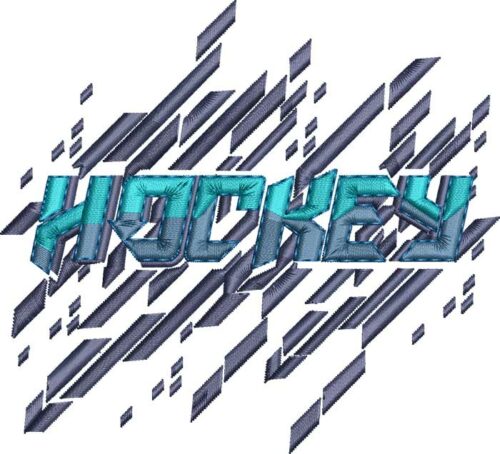 Arrow Type Hockey Embroidery Design