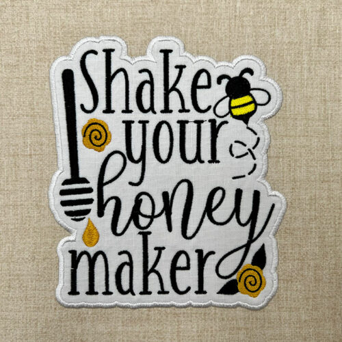 shake your honey maker embroidery design