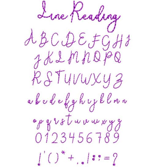 line reading esa font catalog