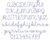 Line Script esa font icon