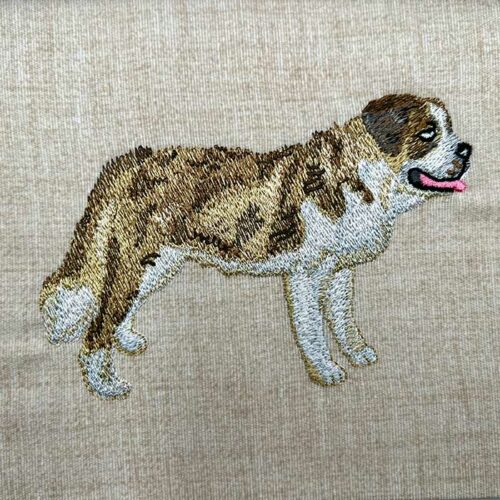 St. Bernard dog embroidery design