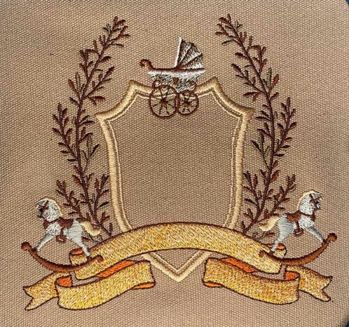 Baby Crest Embroidery Design