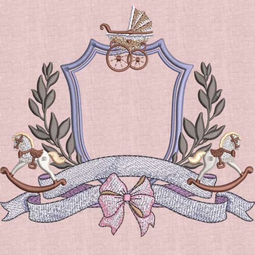 baby crest 5 embroidery design