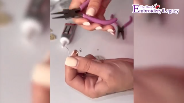 opening earring loop with pliers