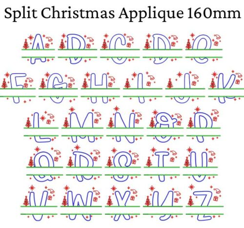 Split Christmas Applique esa font