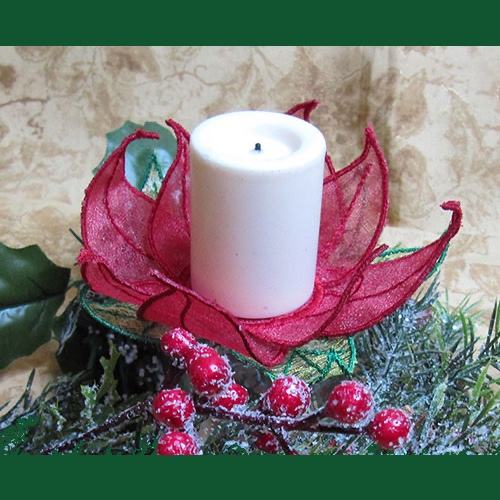 Poinsettia tealight 