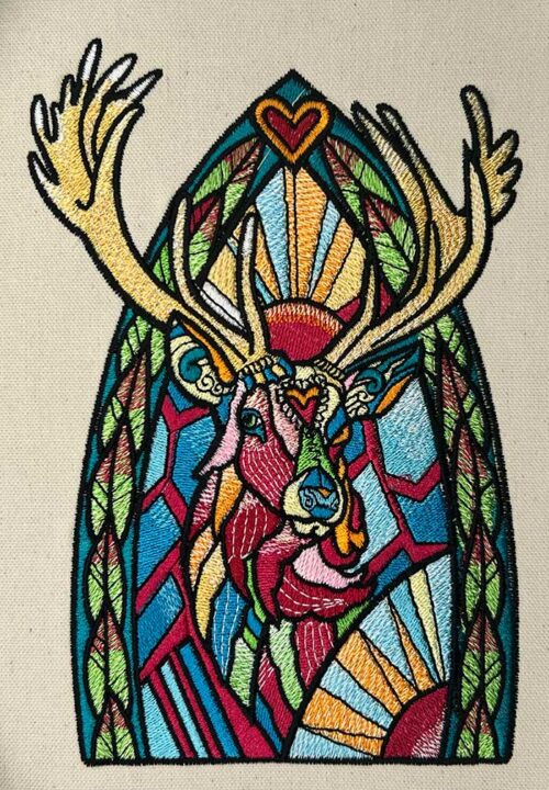 StainedGlassAnimals2-Deer