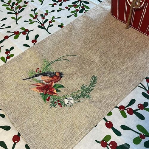 Bull Finch wreath runner