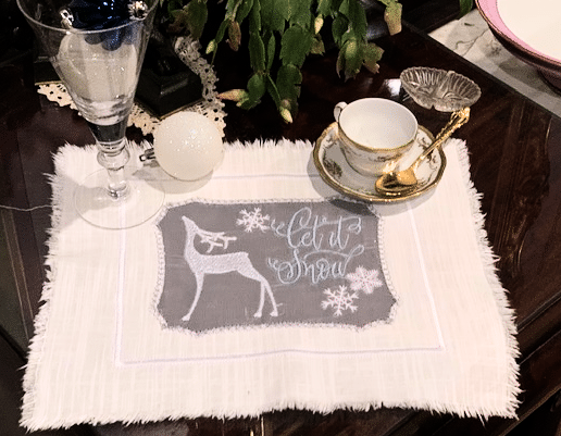 let it snow placemat