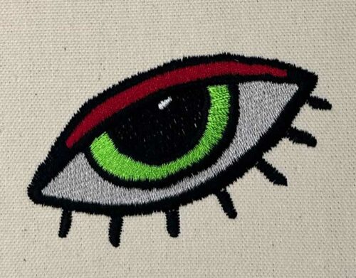 eye embroidery design