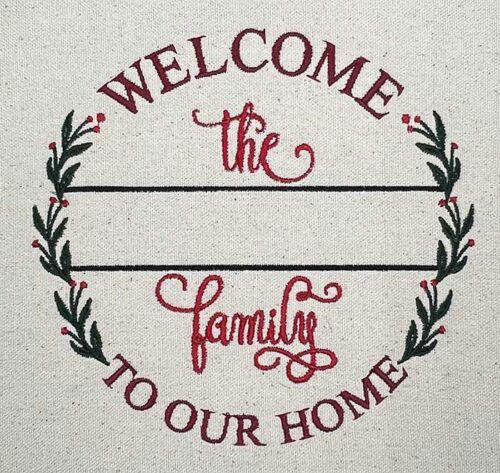 Family Frame Mono embroidery design