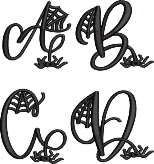 Spooky Monogram 50mm ESA font