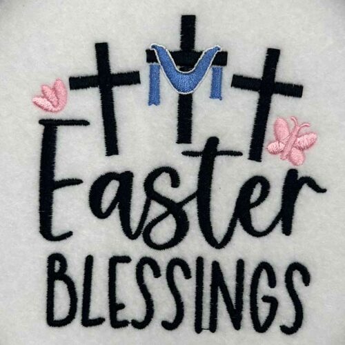 Easter Blessings embroidery design