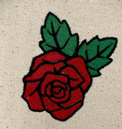 rose embroidery design