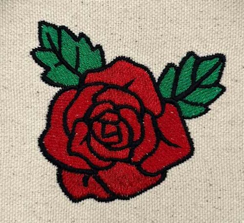 rose embroidery design