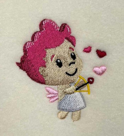 little cupid embroidery design