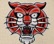 tiger embroidery design