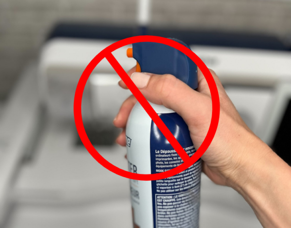 no adhesive spray