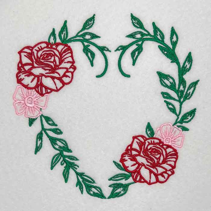 Floral Frame 37 embroidery design