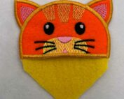 Cat Corner Bookmark embroidery design