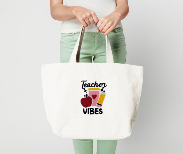 teacher vibes bag