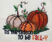 Tis the season to be fall-y embroidery design