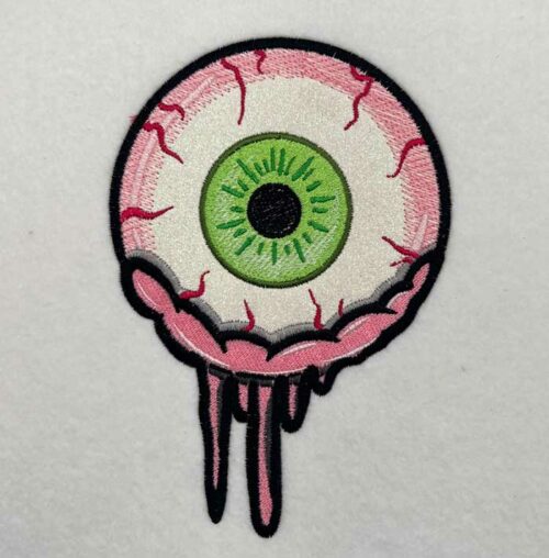 eyeball applique embroidery design