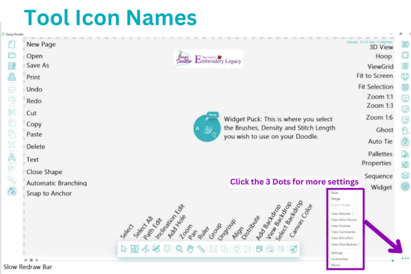 doodler tool icon names