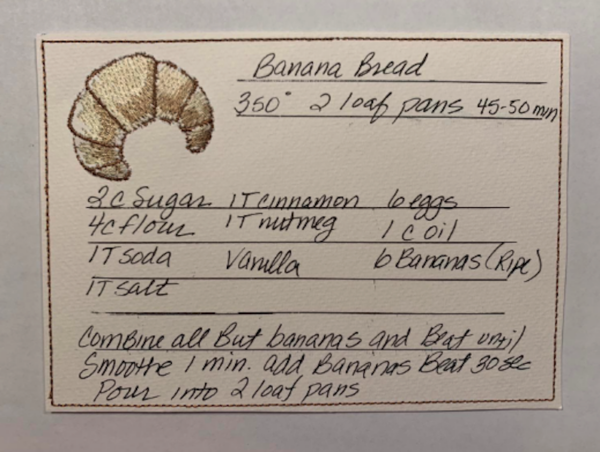 recipe card