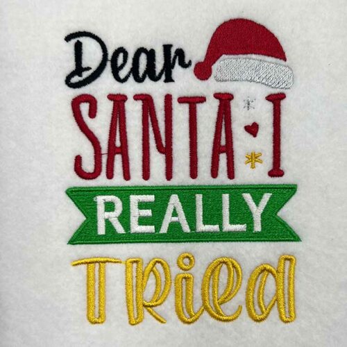 sear santa i really tried embroidery design