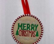 Christmas Ornament Merry Christmas embroidery design