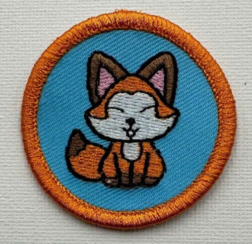 Cute Cuddly Critters Fox Patch embroidery design