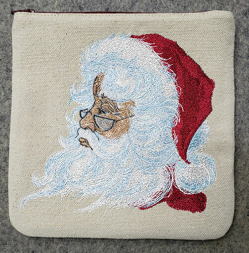 classic santa zipper bag