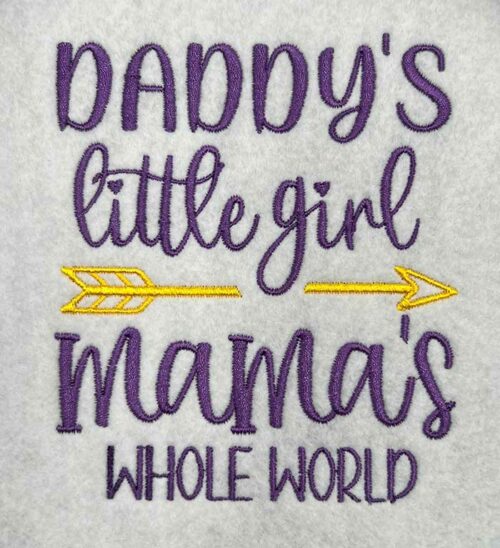 daddy's girl embroidery design