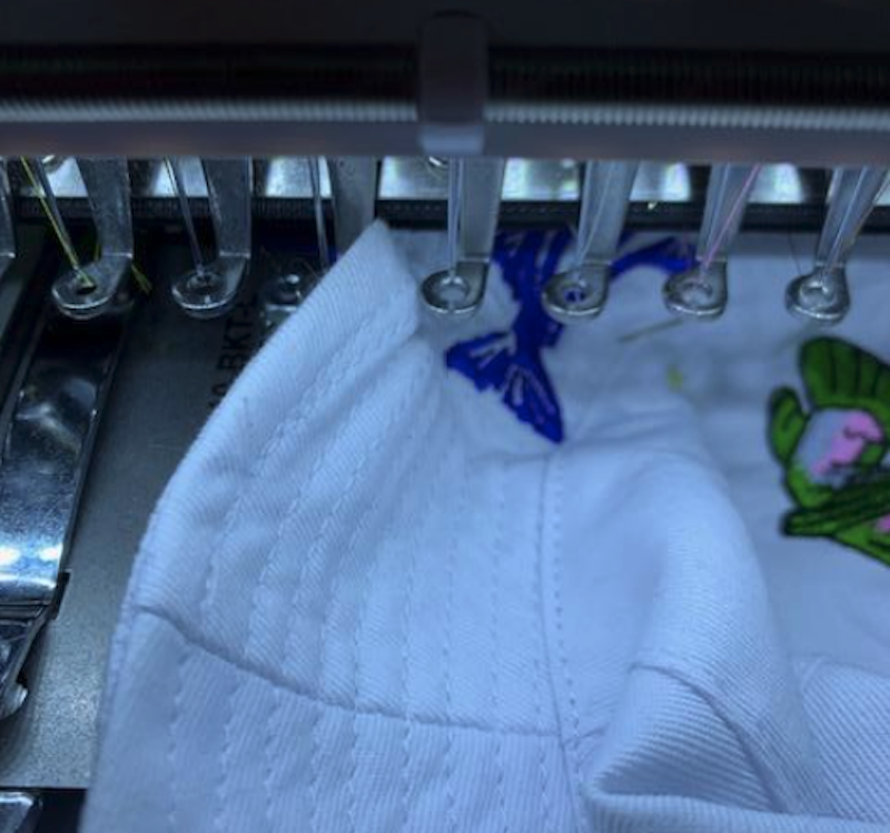 bucket hat fabric machine