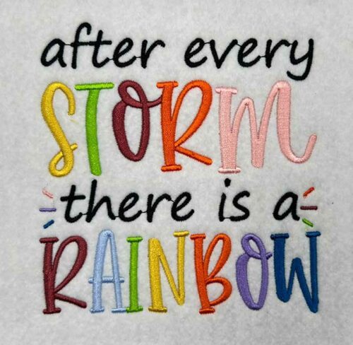 After every storm embroidery design