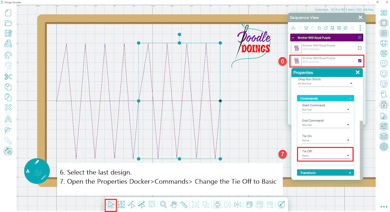 Creating Edge To Edge Quilting Designs Step 6-7