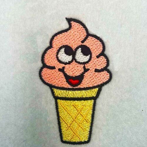 ice cream embroidery design