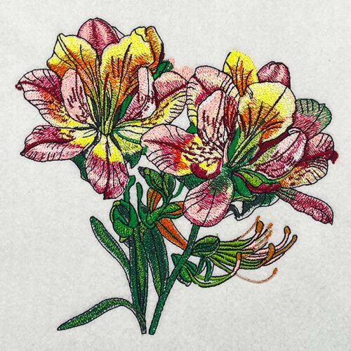 EL-Alstroemeria 4 embroidery design