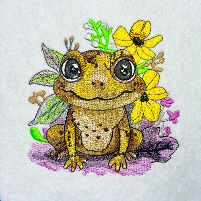 Frog Pads 3 embroidery design