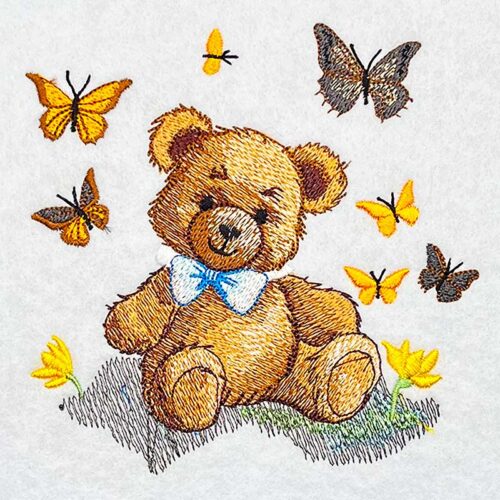 EL Teddy Butterfly 8embroidery deign