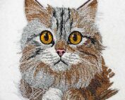 Cuddly cat 6 embroidery design